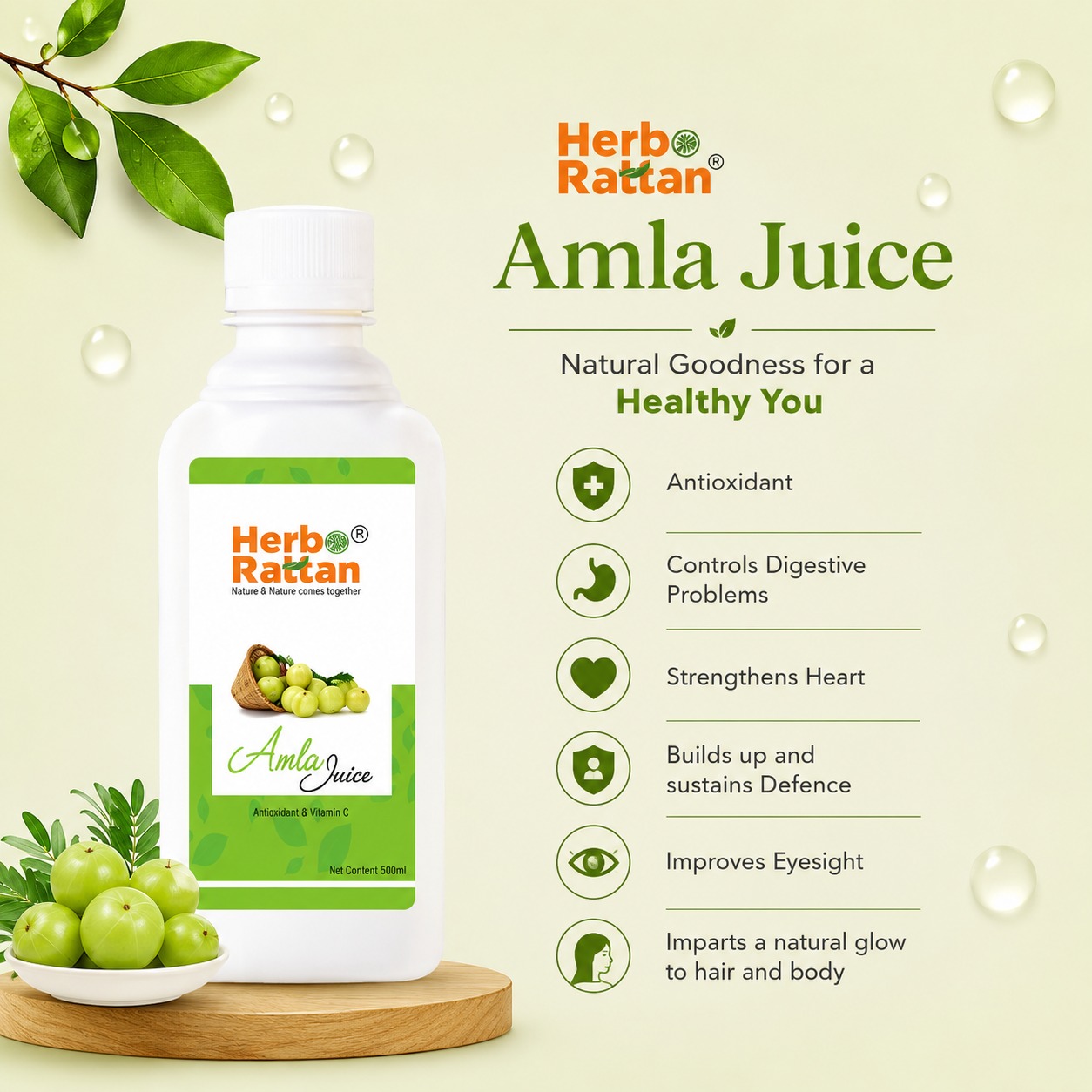 Herbo Rattan Amla Juice