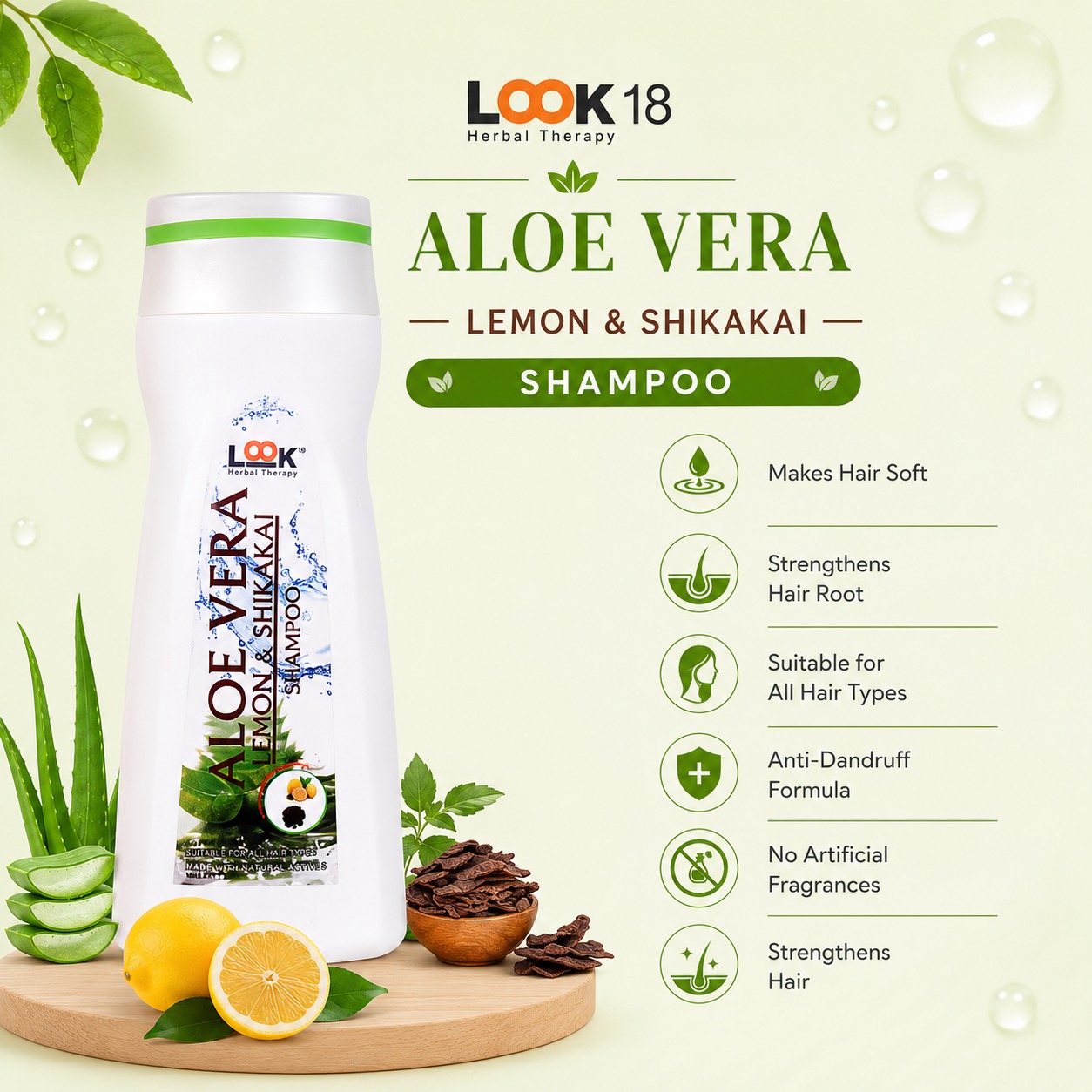 ALOE VERA - LEMON & SHIKAKAI SHAMPOO